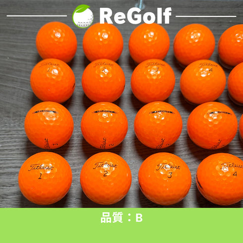 【中古】 【送料無料】 ロストボール タイトリスト ベロシティ オレンジ 2022年モデル 20球 Bランク ゴルフボール リゴルフ
